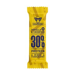 Chimpanzee Beljakovinska ploščica 30 %  - Vanilija & Krispiji