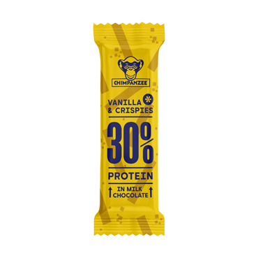 Chimpanzee Beljakovinska ploščica 30 %  - Vanilija & Krispiji